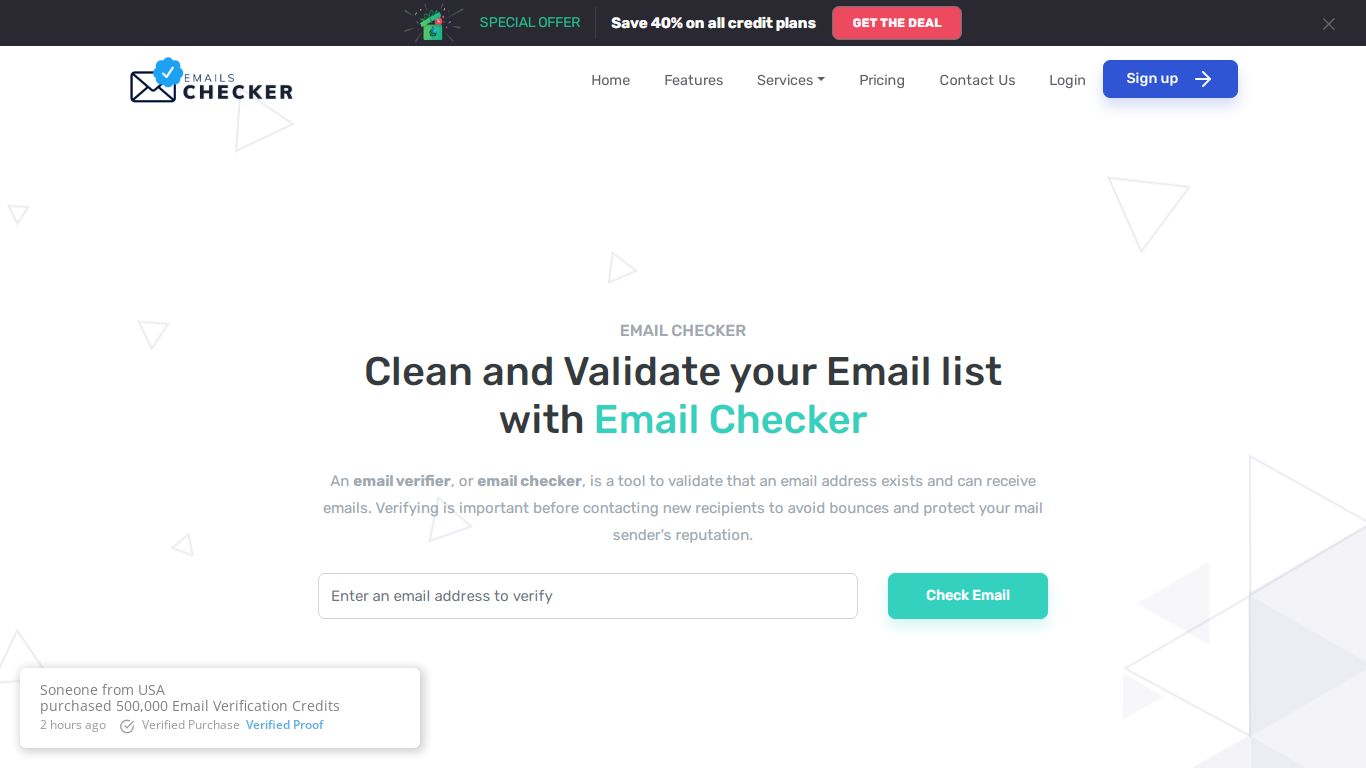 Email Checker | Most Rated Online Email verification Tool